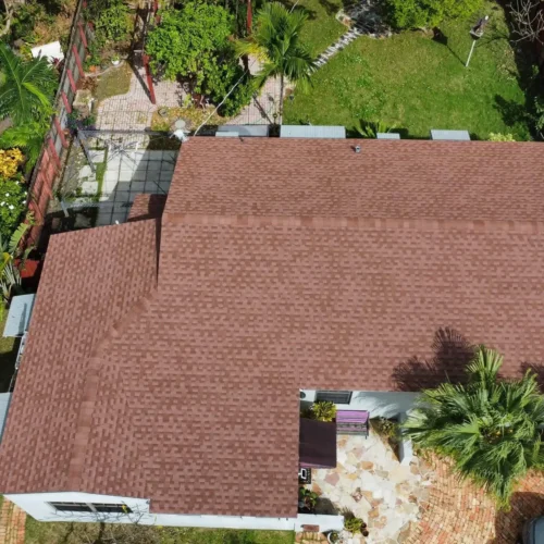 above view of south florida rooftop